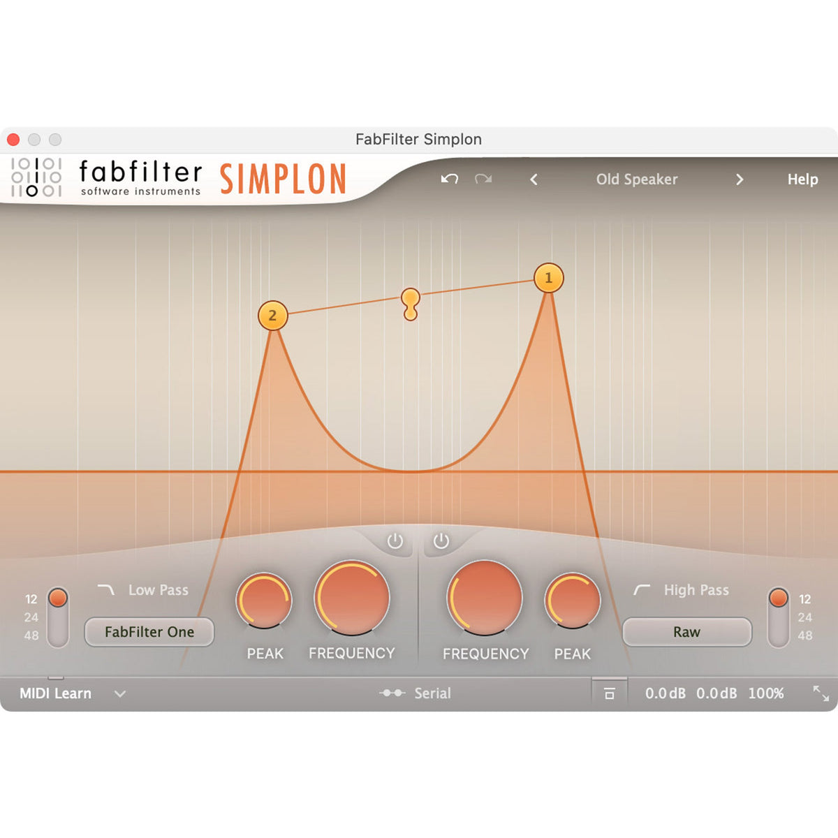 FabFilter Simplon — software interface