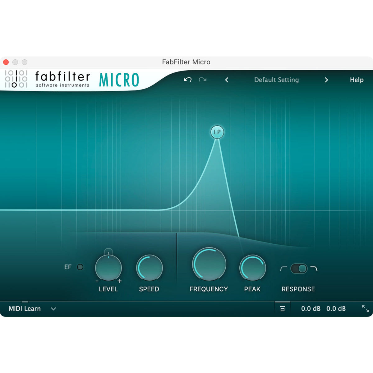 FabFilter Micro — software interface