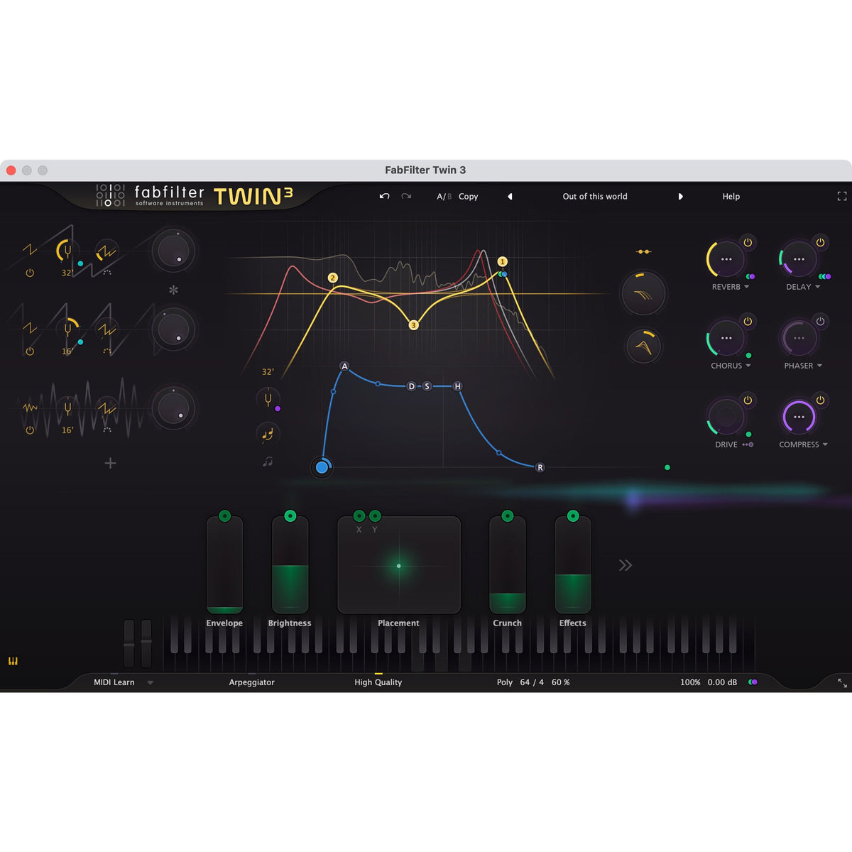 FabFilter Twin 3 — software interface