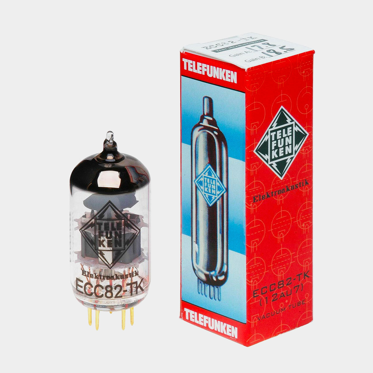 Telefunken Valve ECC82-TK (12AU7) Vacuum Tube (Balanced)