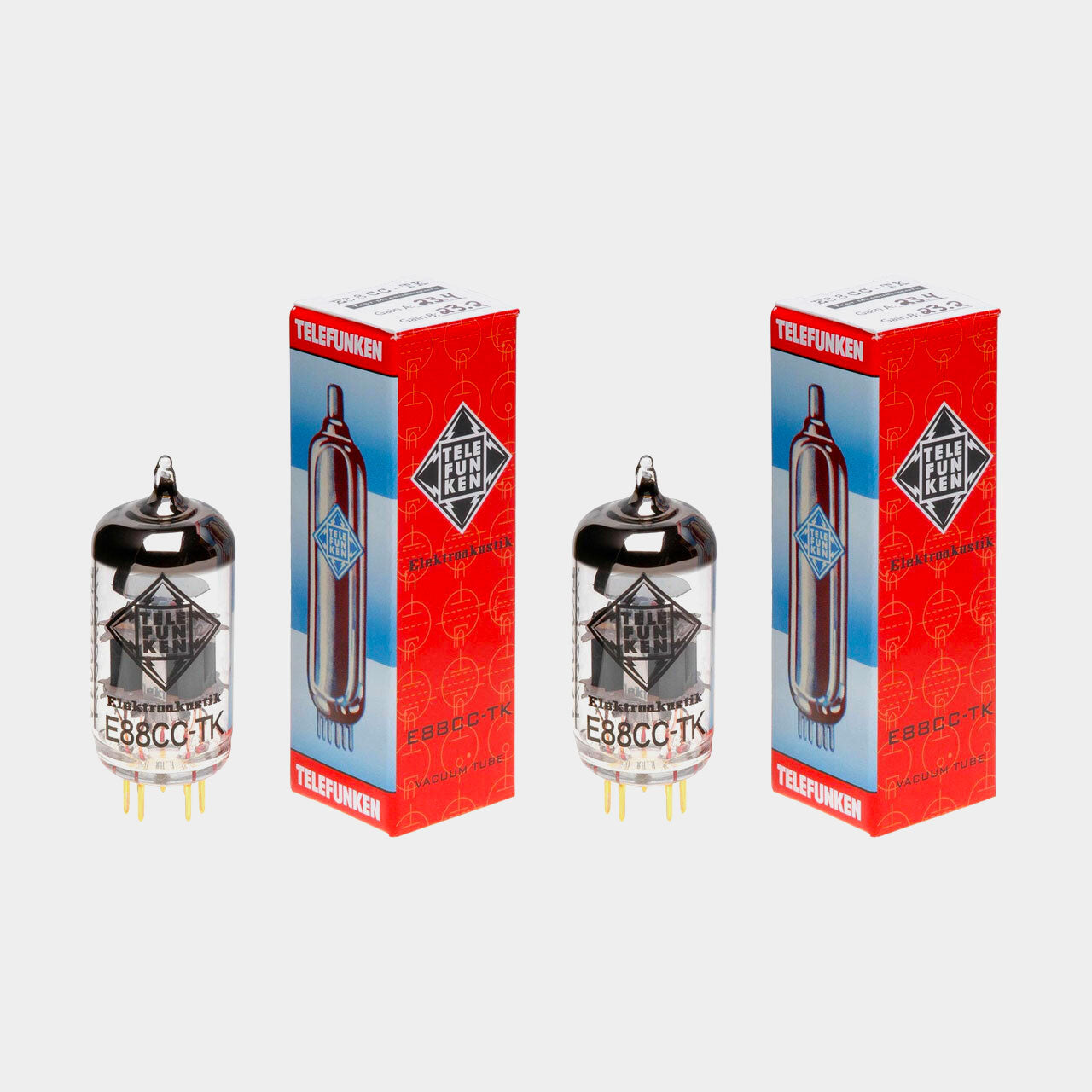 Telefunken Valve E88CC-TK (6922) Vacuum Tube (Balanced, Matched Pair)