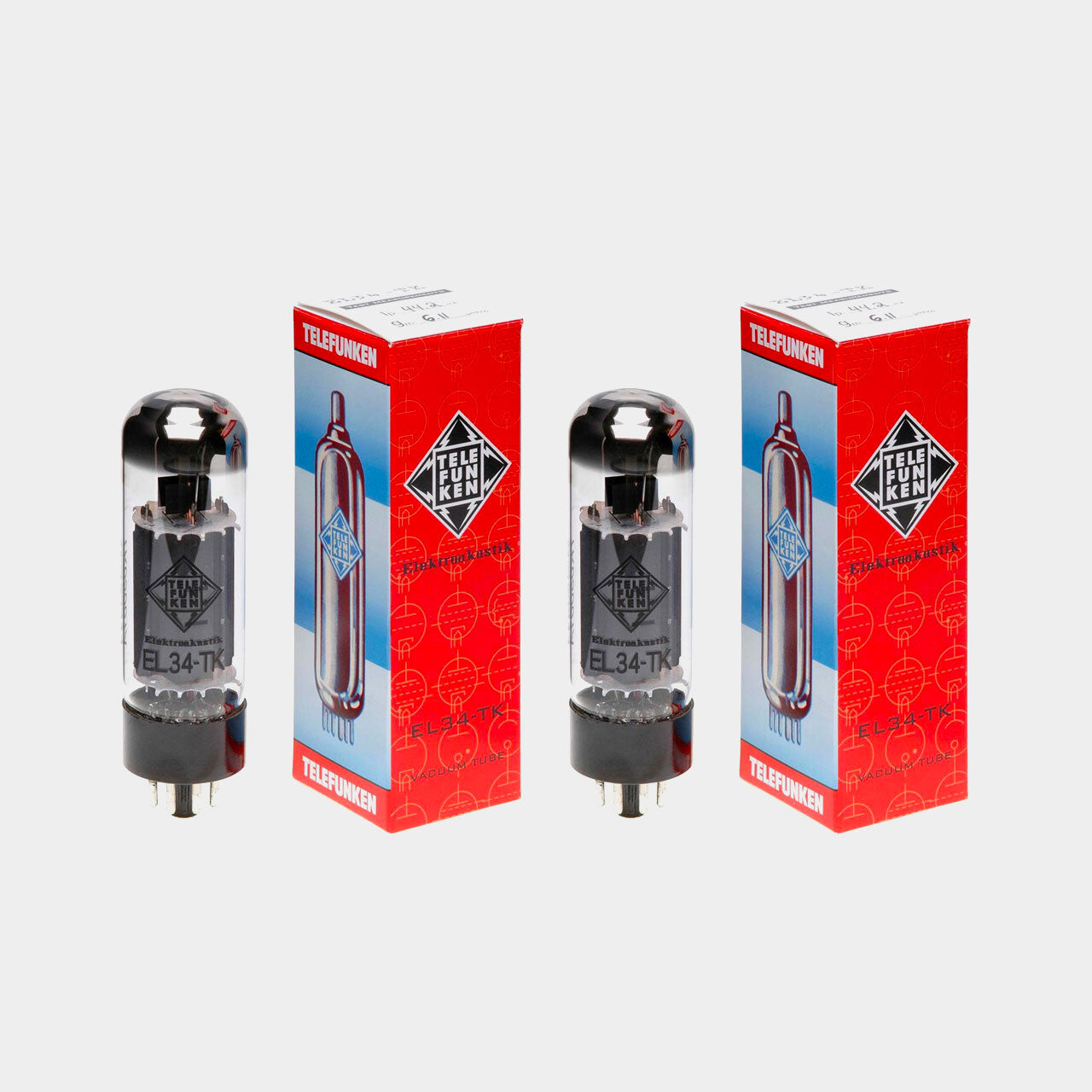 Telefunken Valve EL34-TK Vacuum Tube (Matched Pair)