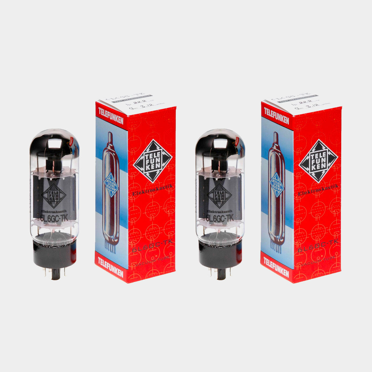 Telefunken Valve 6V6-TK Vacuum Tube (Matched Pair)