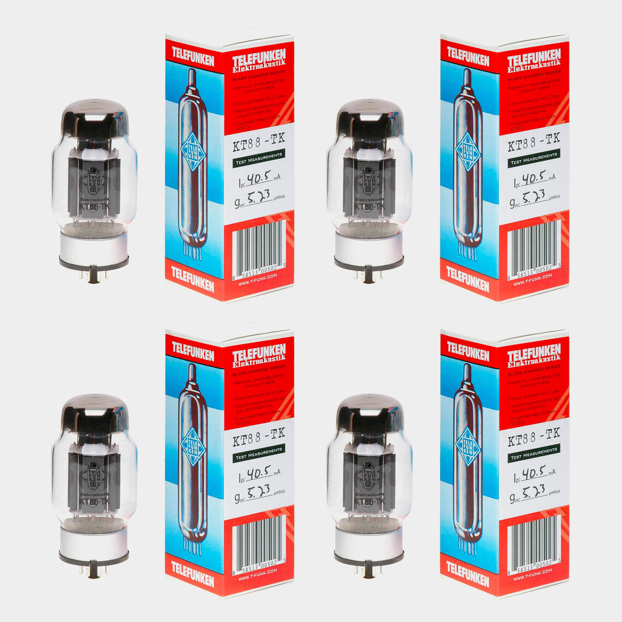 Telefunken Valve KT88-TK Vacuum Tube (Matched Quad)