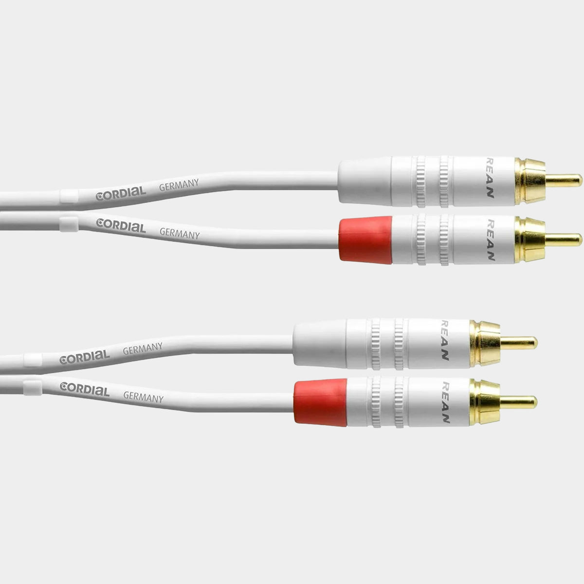 Genelec 1535-030W RCA-to-RCA Cable Set – 3 m (White)