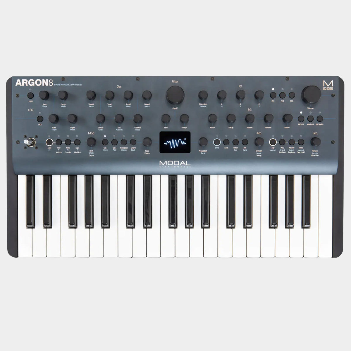 Modal ARGON8 synthesiser, top view