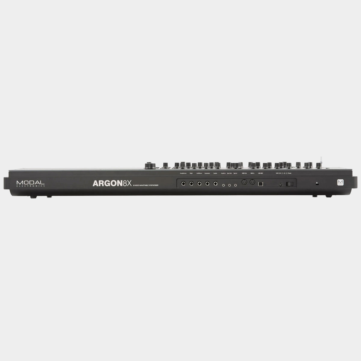 Modal ARGON8X synthesiser, rear connections