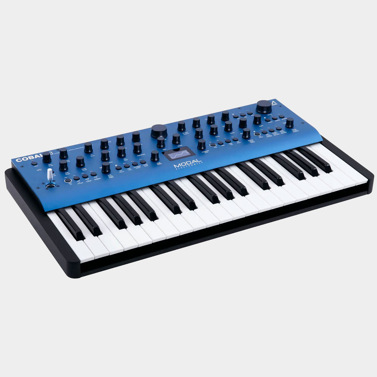Modal COBALT8 synthesiser, alternate angled view