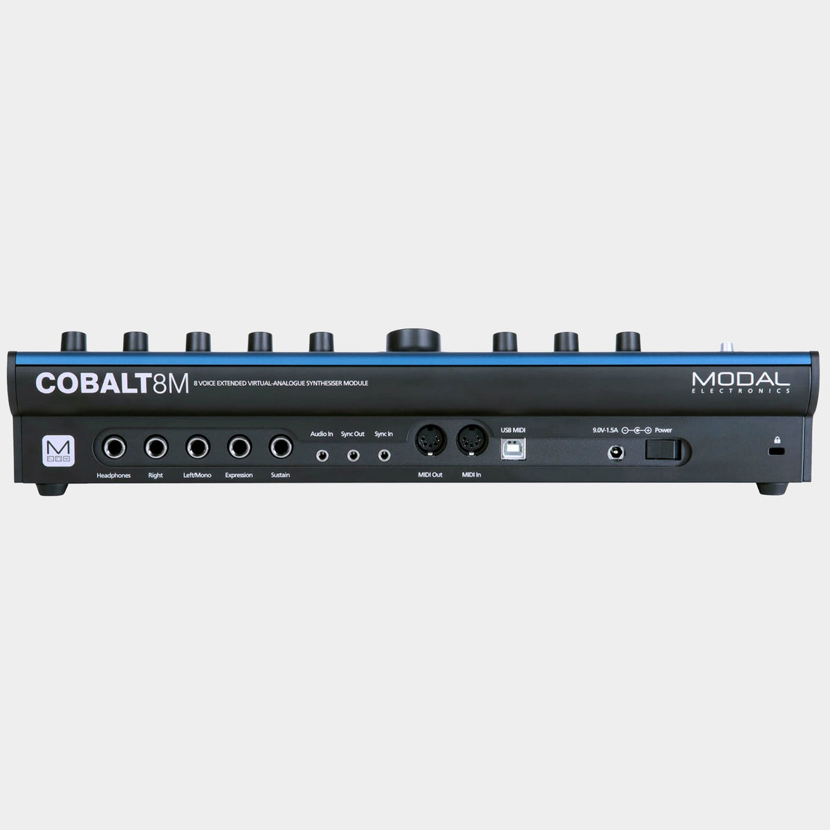 Modal COBALT8M synthesiser, rear connections