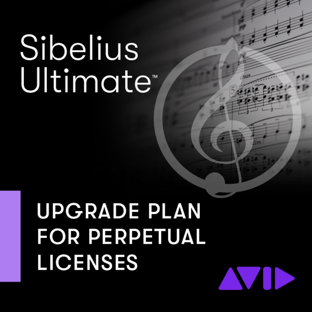 Avid Sibelius Ultimate upgrade plan for perpetual licences product artwork