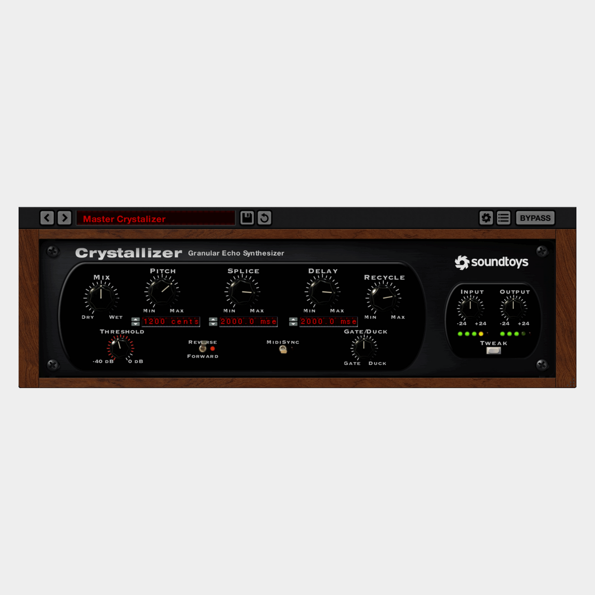 Soundtoys Crystallizer 5 software interface