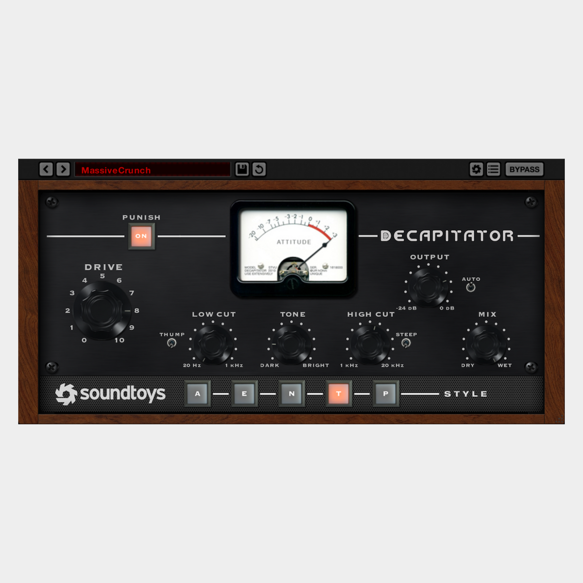 Soundtoys Decapitator 5 software interface