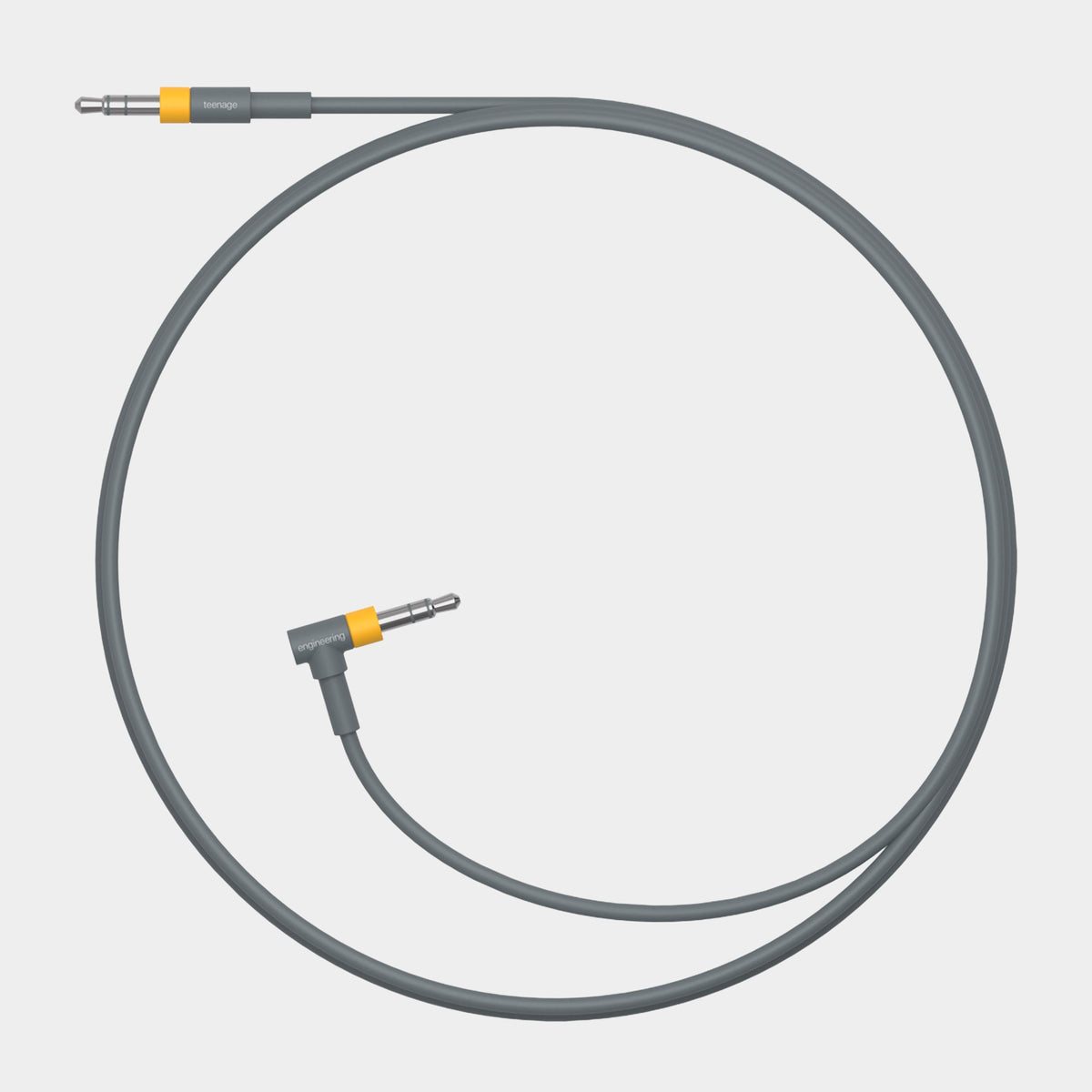 Teenage Engineering Right-Angled Audio Cable, product view on a light-grey background