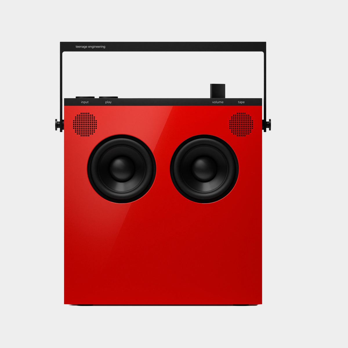 Teenage Engineering OB-4 Portable Speaker (Red), product view on a light-grey background