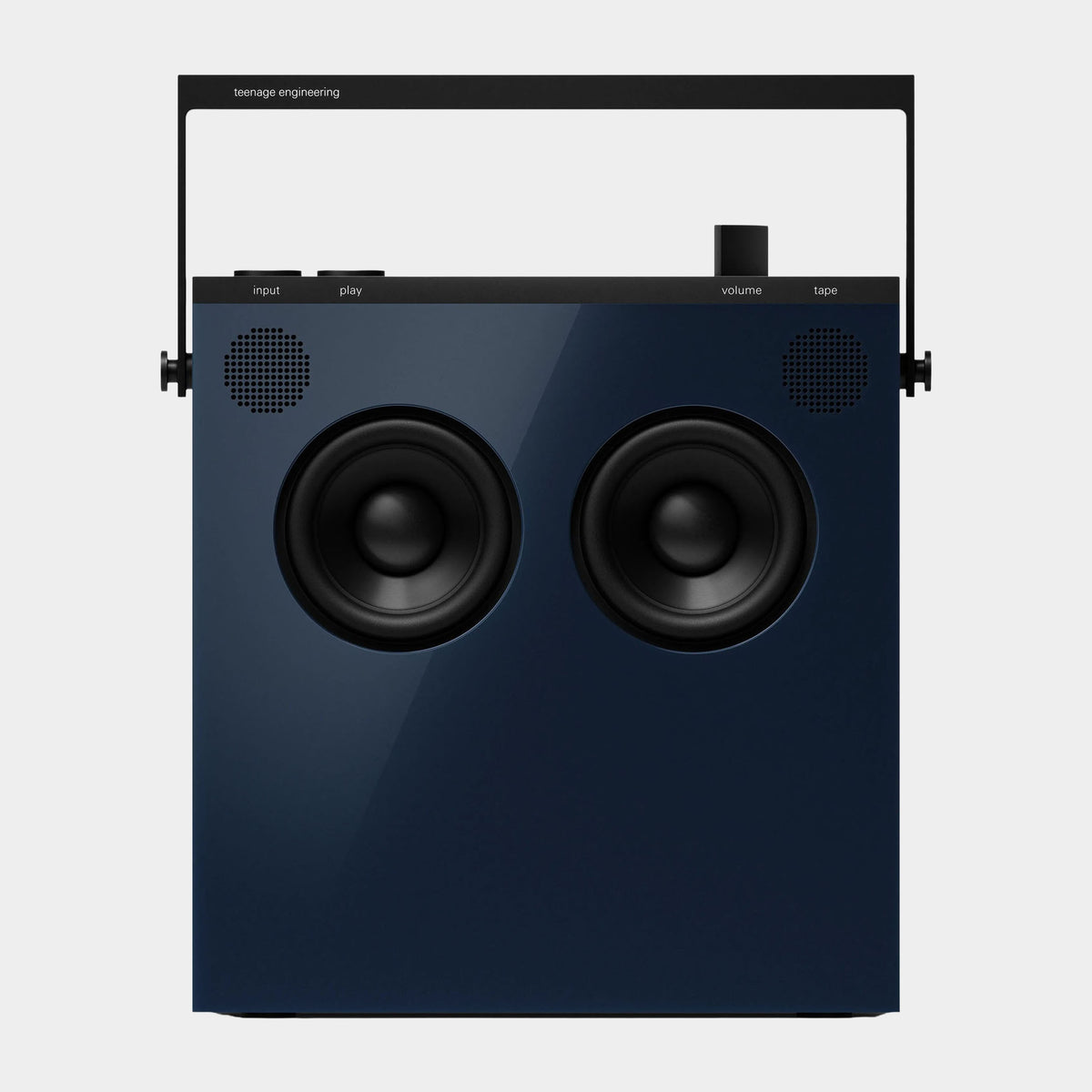 Teenage Engineering OB-4 Portable Speaker (Navy), product view on a light-grey background