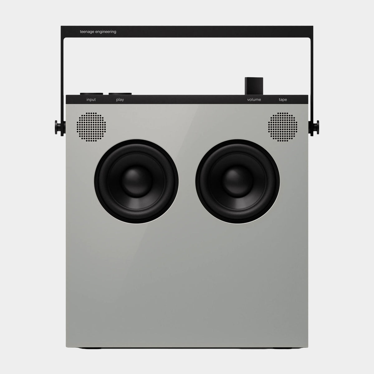 Teenage Engineering OB-4 Portable Speaker (Grey), product view on a light-grey background