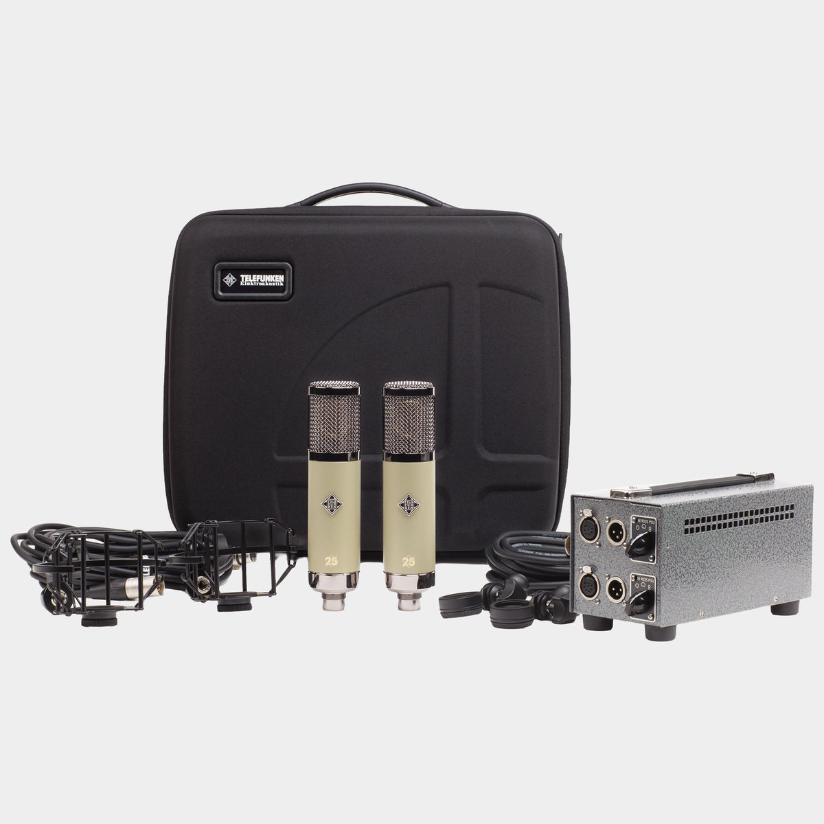 Matched Telefunken TF51 25th Anniversary Stereo Set with M 903S dual power supply and ZC03S case