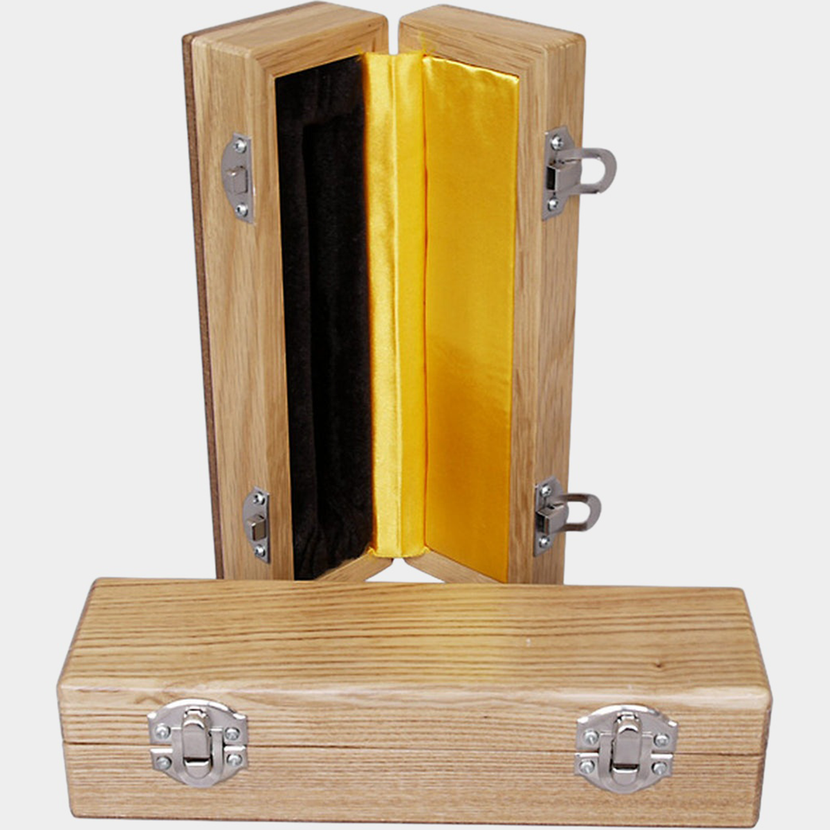 Telefunken WB60 Wooden Mic Box, part WBOX-005 — open and closed views of one box
