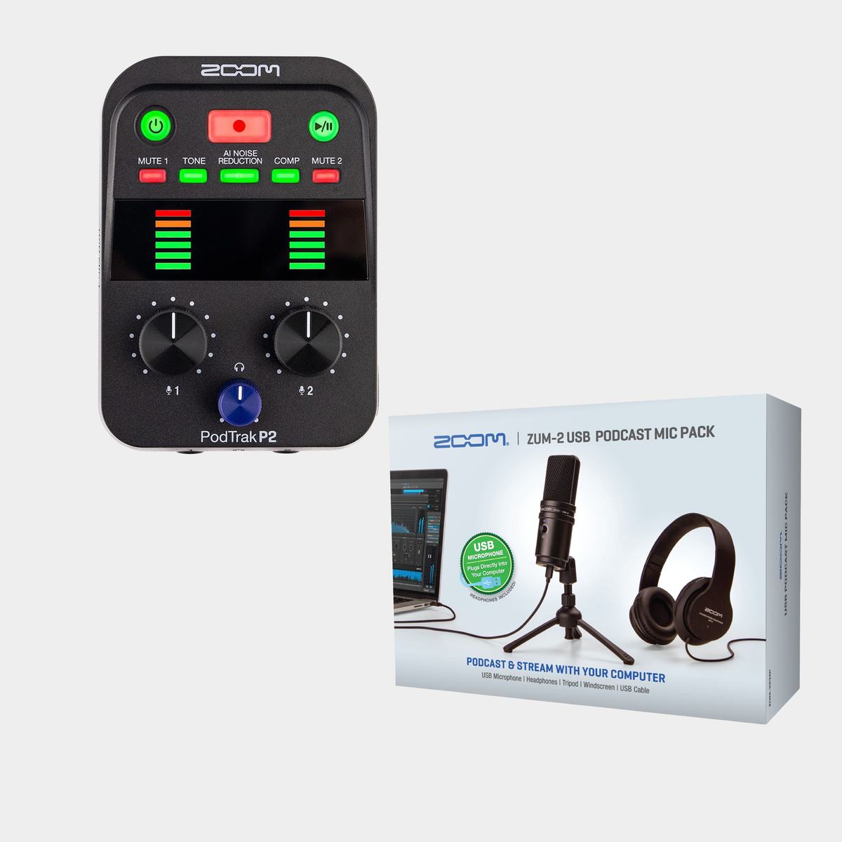 Zoom PodTrak P2 / ZUM-2 PMP BUNDLE