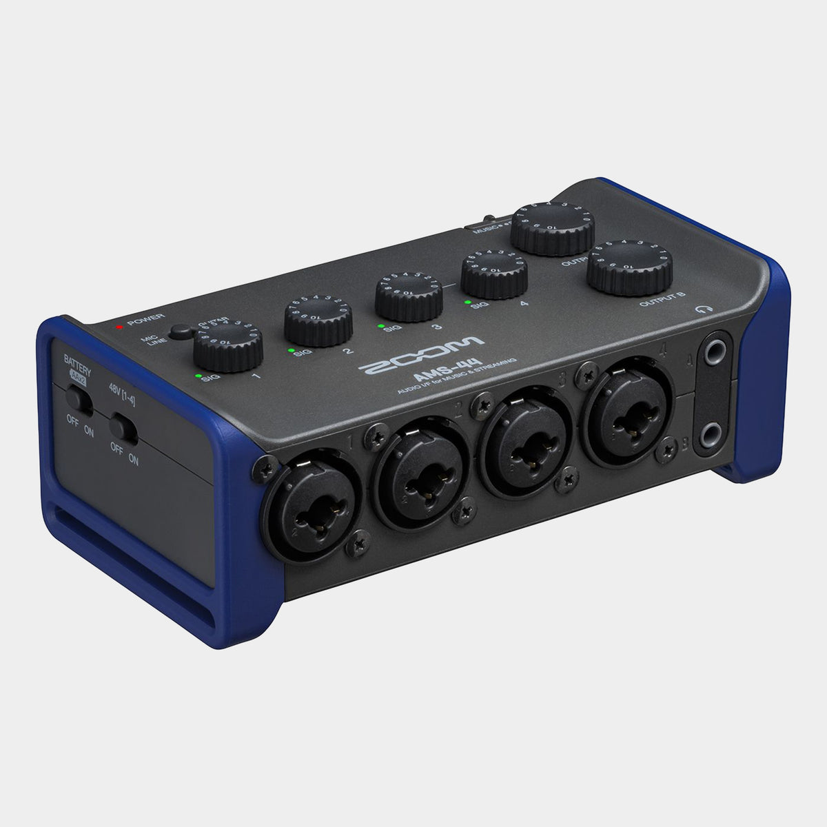 Zoom AMS-44 Audio Interface for Music & Streaming, product view