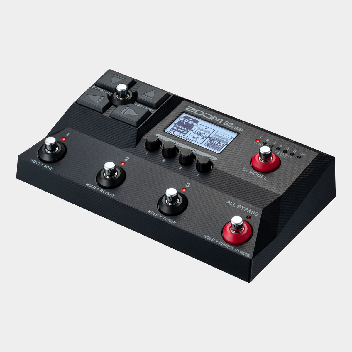 Zoom B2 FOUR (EU) Bass Multi-Effects Pedal, product view
