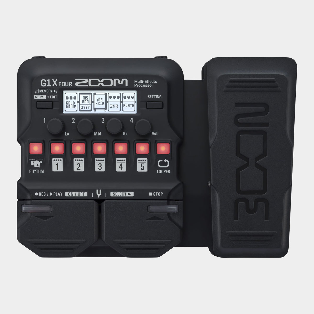 Zoom G1X FOUR Guitar Multi-Effects Pedal, product view