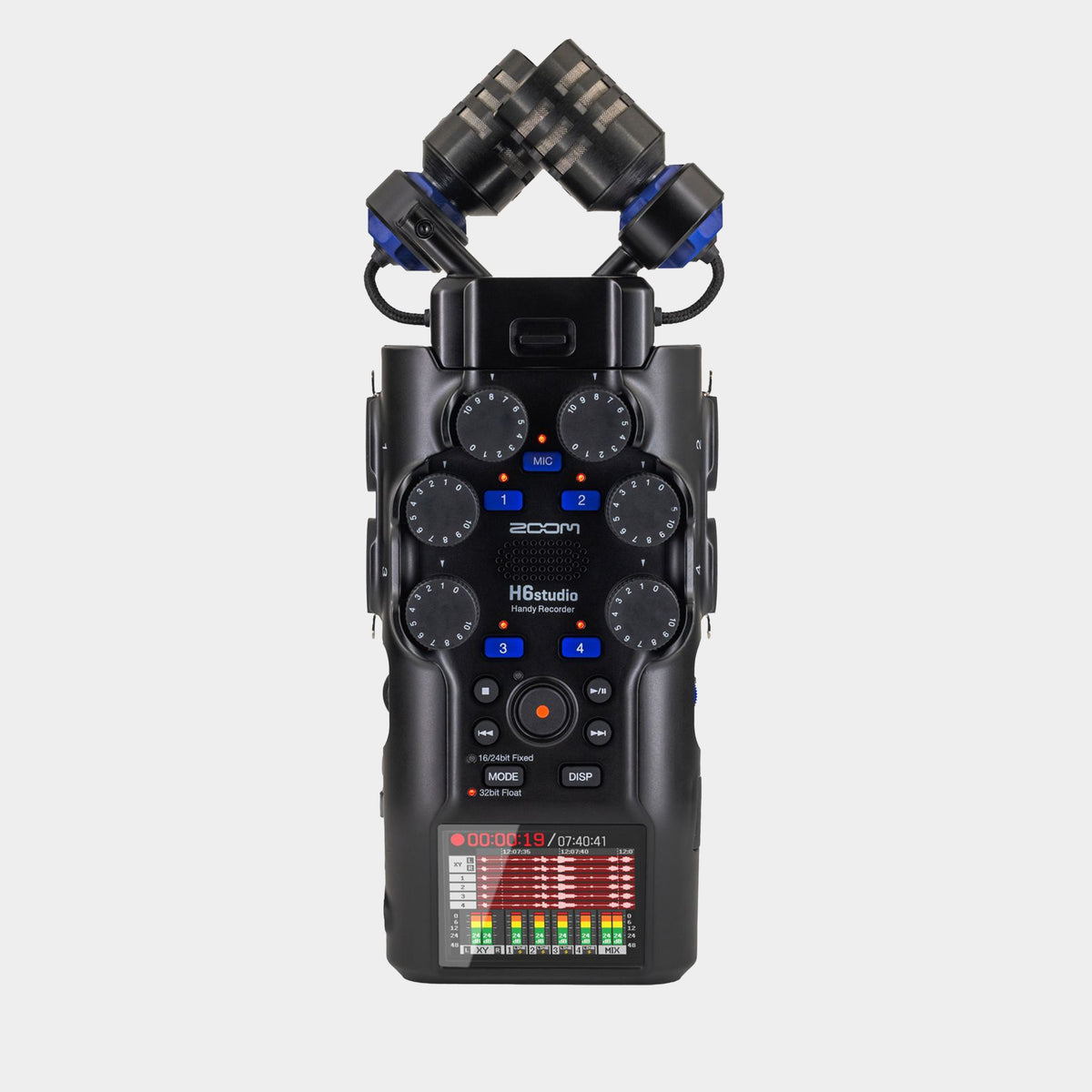Zoom H6studio handheld recorder, front view