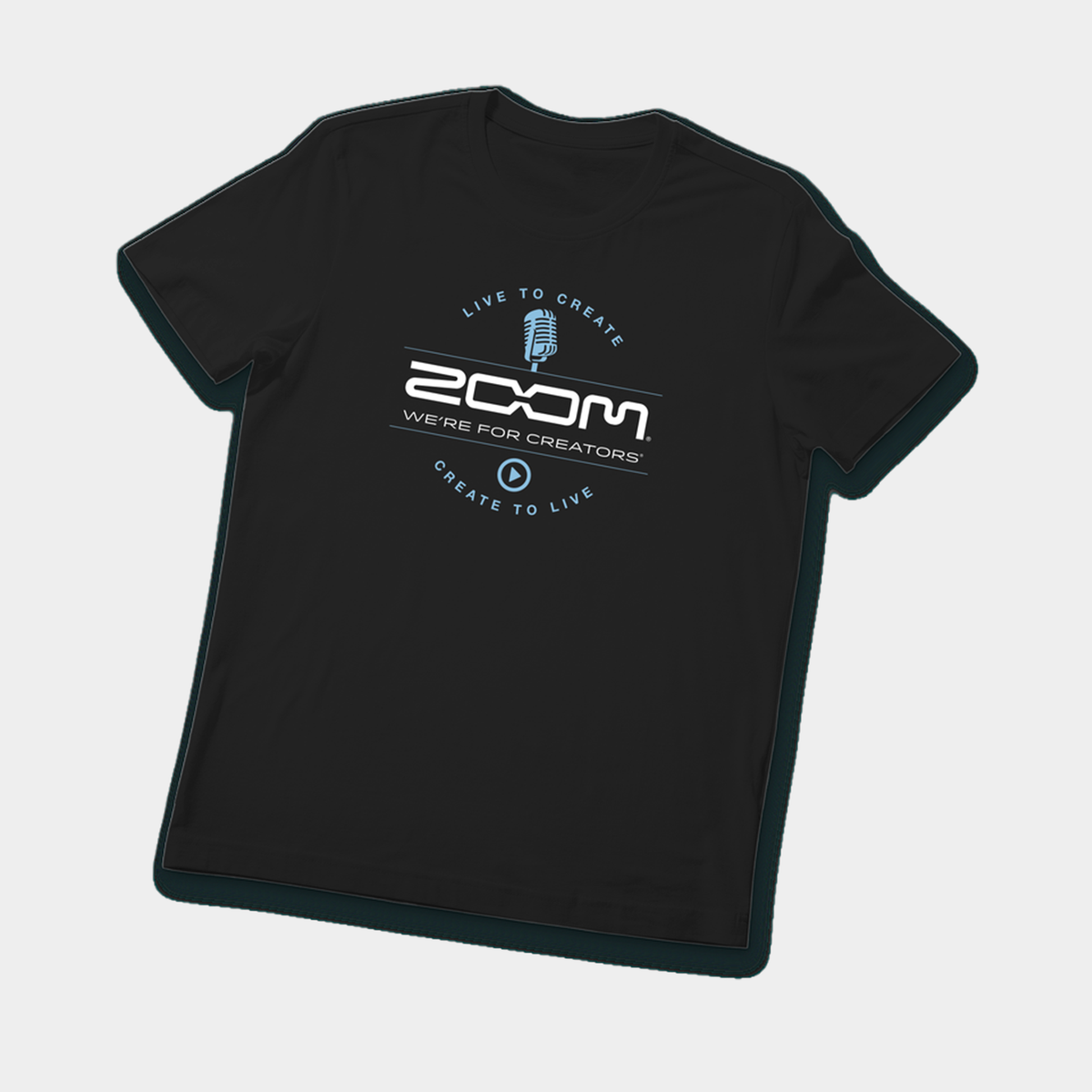 Zoom T-Shirt Live to Create Black Size S
