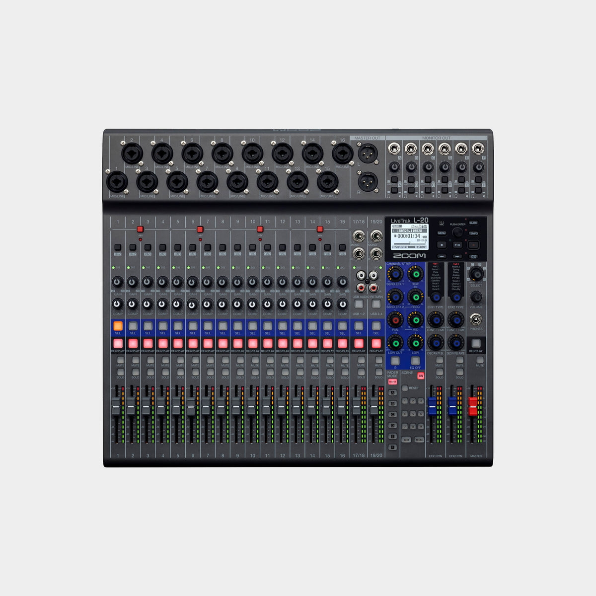 Zoom LiveTrak L-20 (UK) Digital Mixer and Recorder