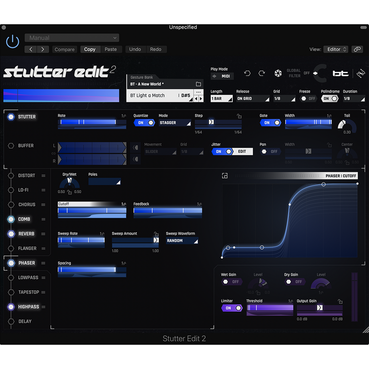 iZotope Stutter Edit 2 — software interface