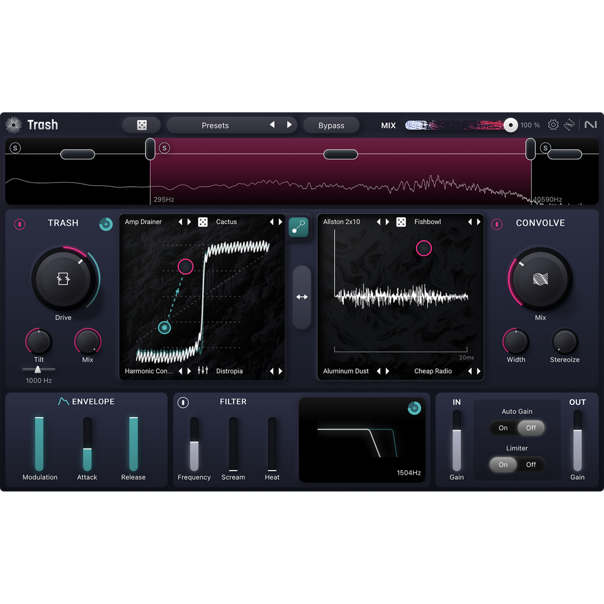 iZotope Trash — software interface