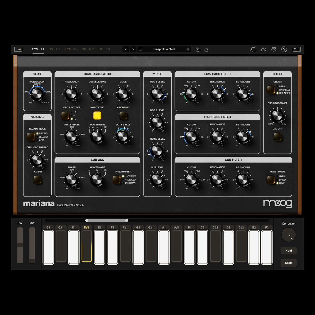 Moog Mariana Bass Synthesizer Plug-in product image
