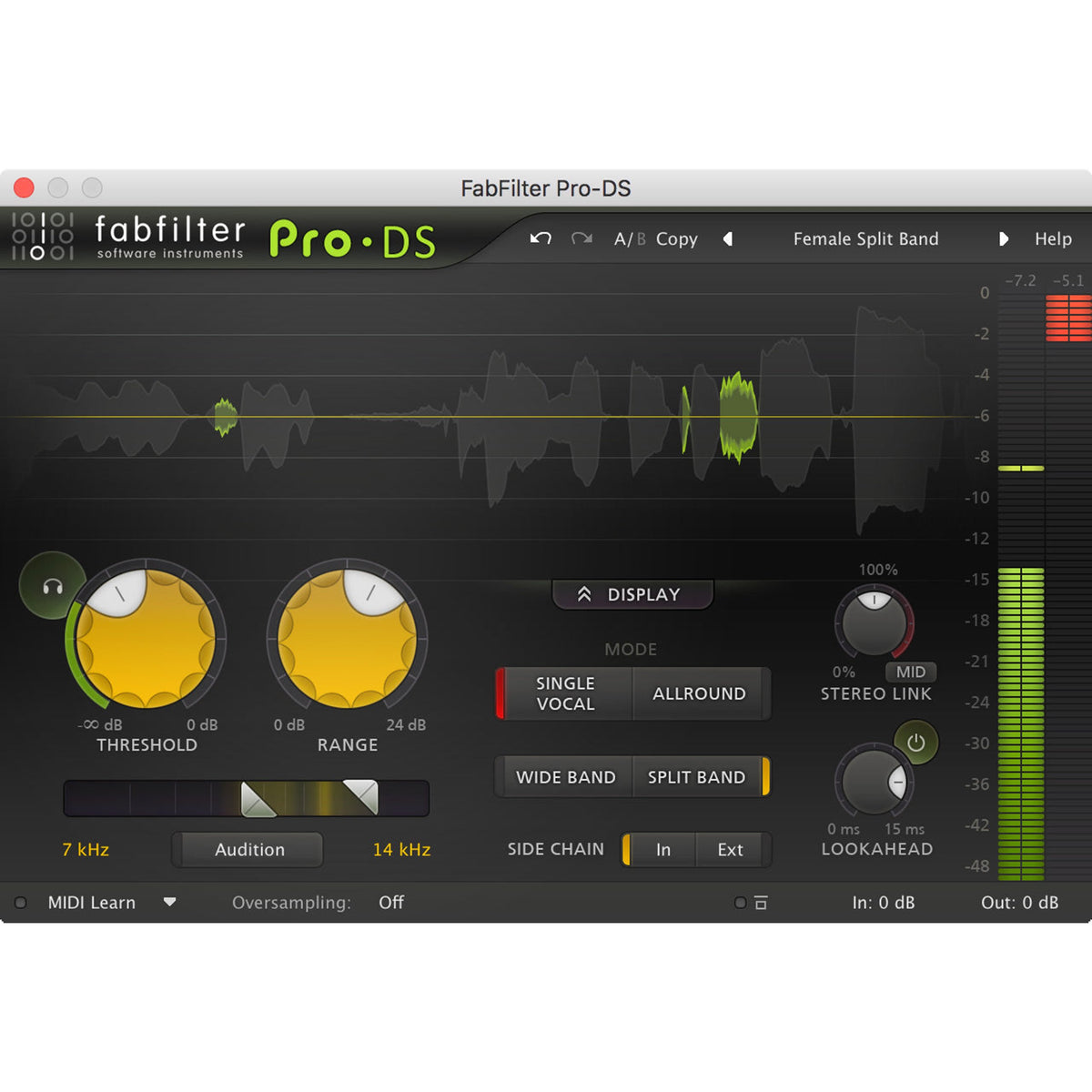 FabFilter Pro-DS — software interface