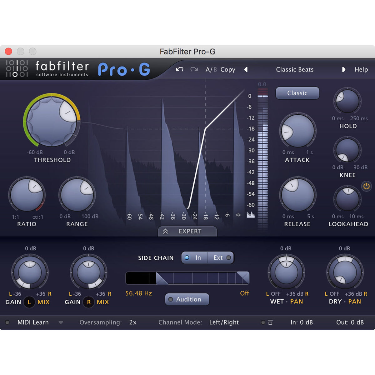 FabFilter Pro-G — software interface