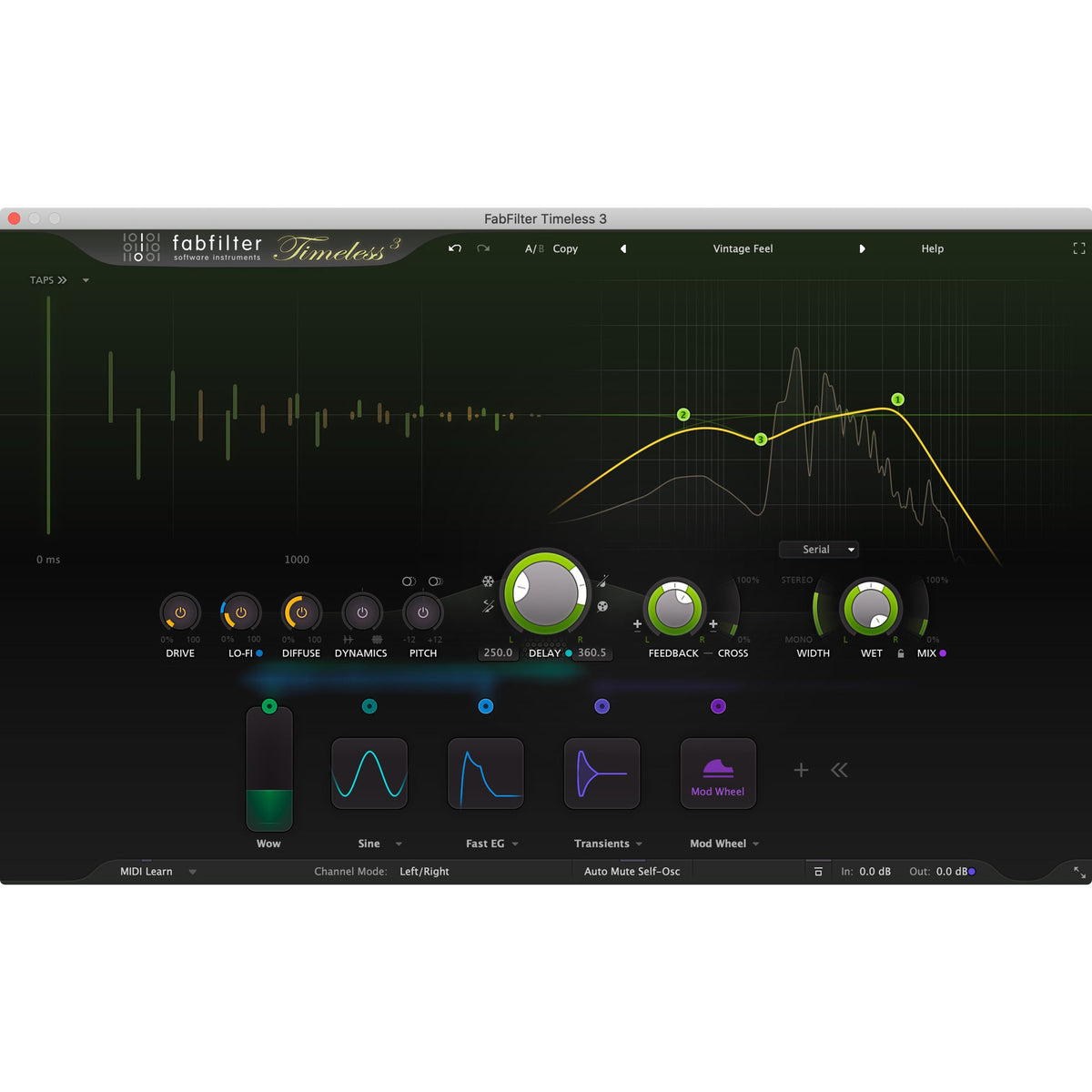 FabFilter Timeless 3 — software interface