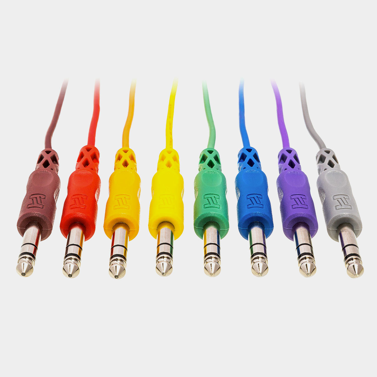 Hosa Balanced Patch Cable Set, 1/4 In TRS To TRS, 1.5 Ft