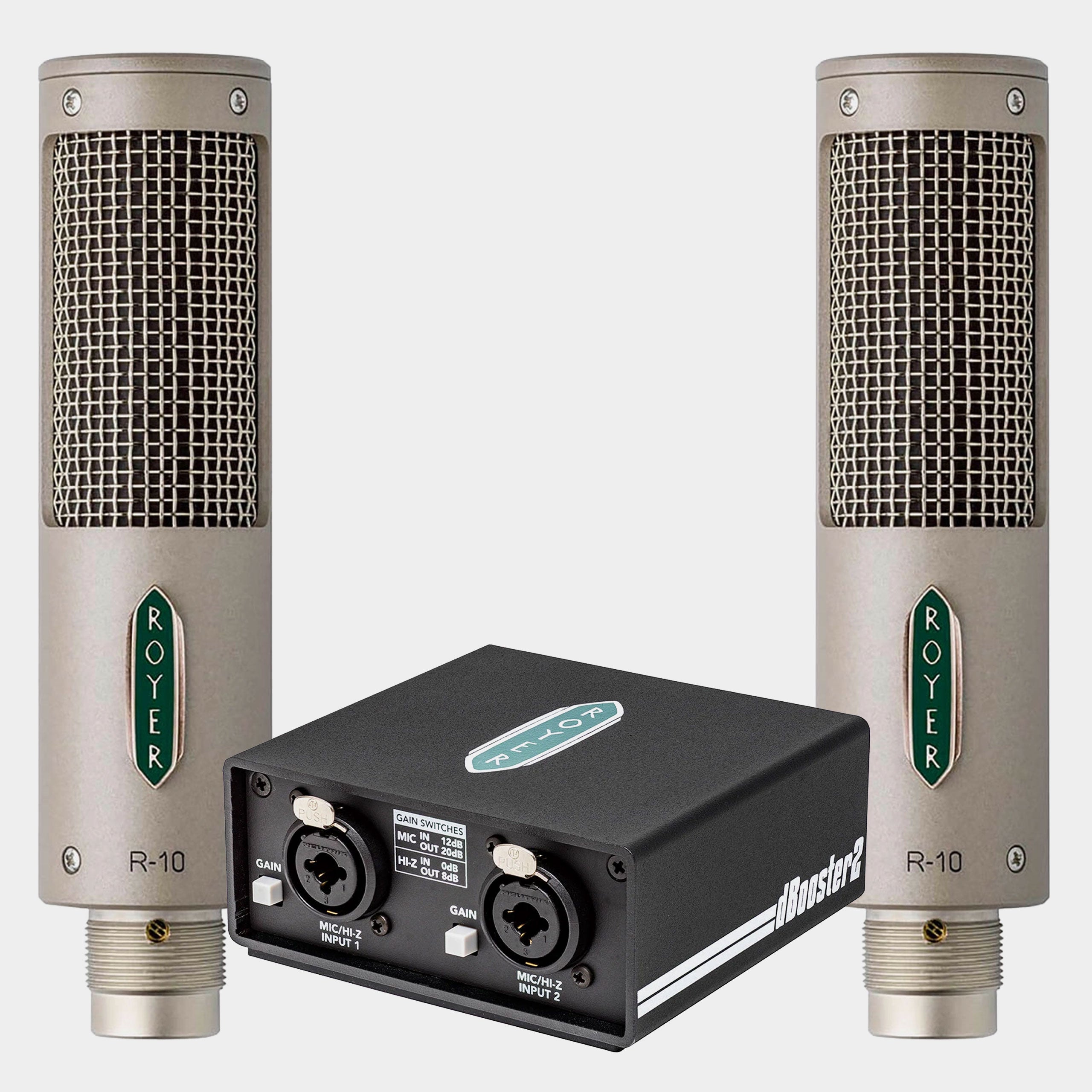 Royer Labs R-10 (Matched Pair) + dBooster2 Bundle