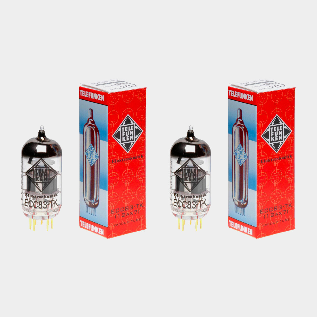Telefunken Valve ECC83-TK (12AX7) Vacuum Tube (Matched Pair)