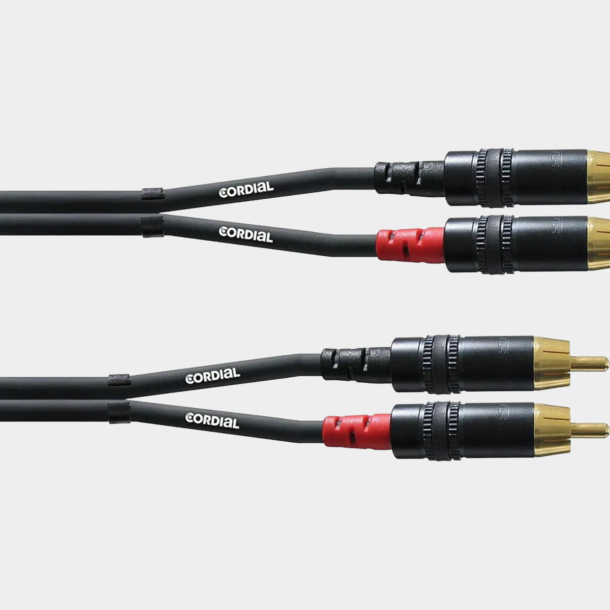 Genelec 1535-015B RCA-to-RCA Cable Set – 1.5 m (Black)