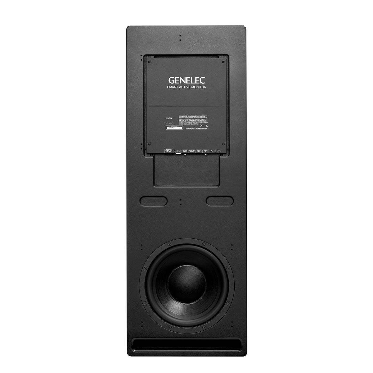 Genelec W371A SAM Woofer System in black, rear woofer and connections