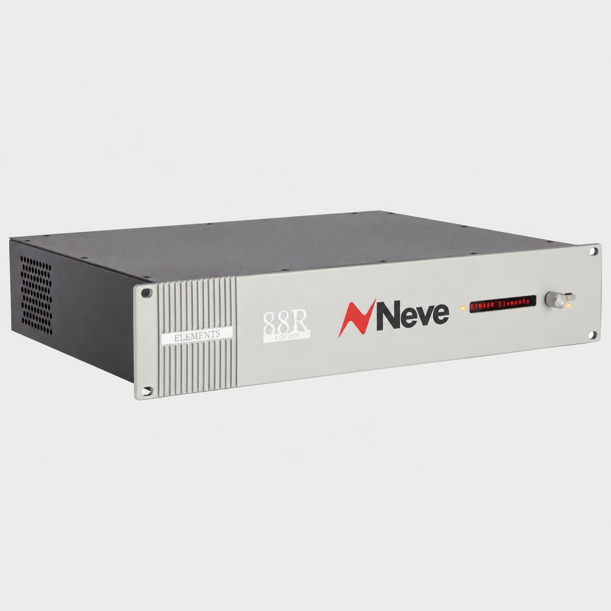 Neve Elements 88R DYNAMICS, three-quarter view on light grey background