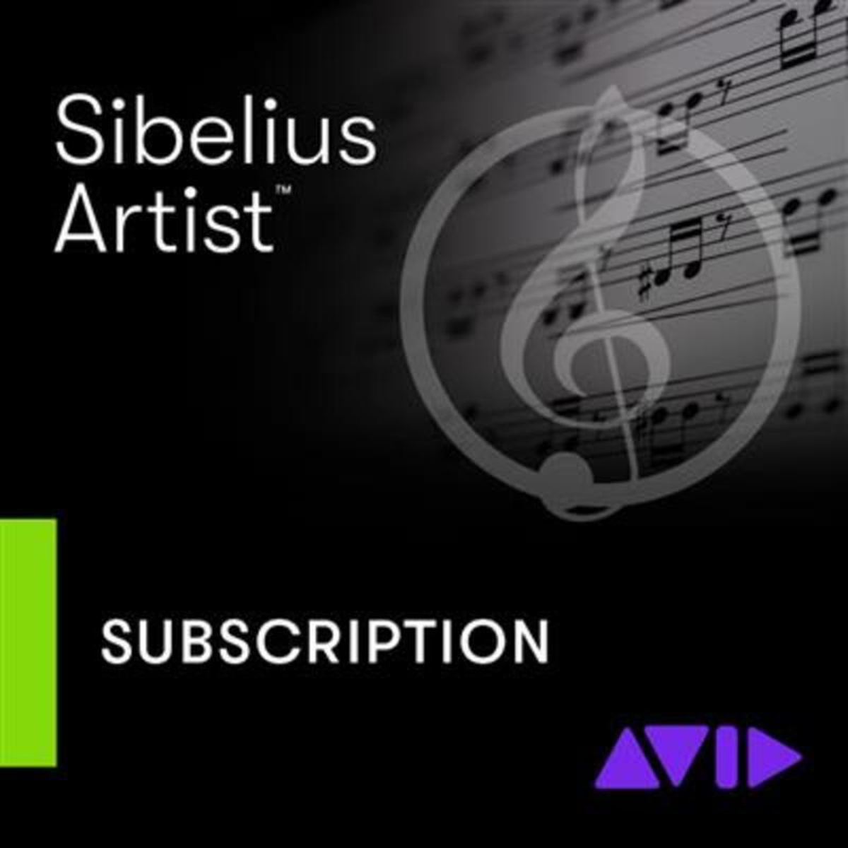 Avid Sibelius Artist subscription product artwork