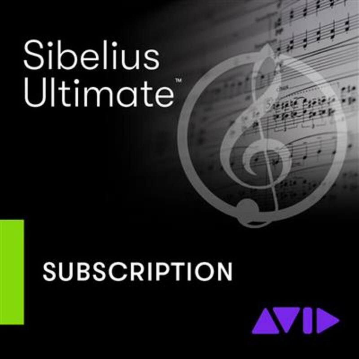 Avid Sibelius Ultimate subscription product artwork