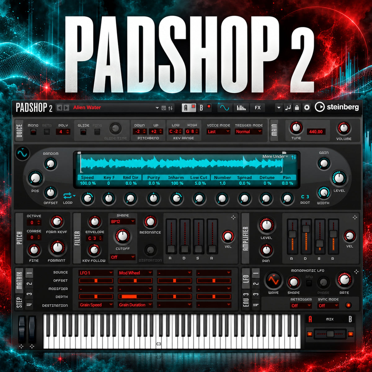 Steinberg Padshop 2 – full-frame product artwork