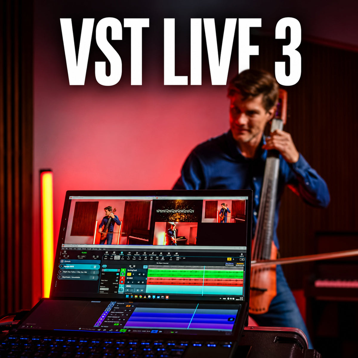 Steinberg VST Live 3 – full-frame product artwork