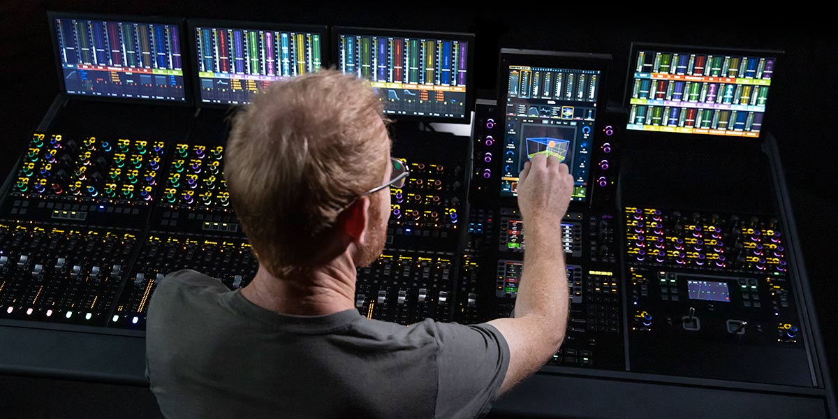 Avid S4 console in a professional studio