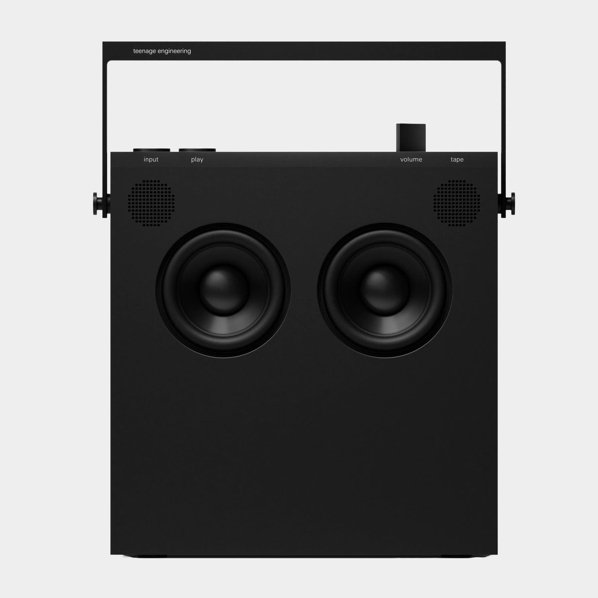 Teenage Engineering OB-4 Portable Speaker (Black), product view on a light-grey background