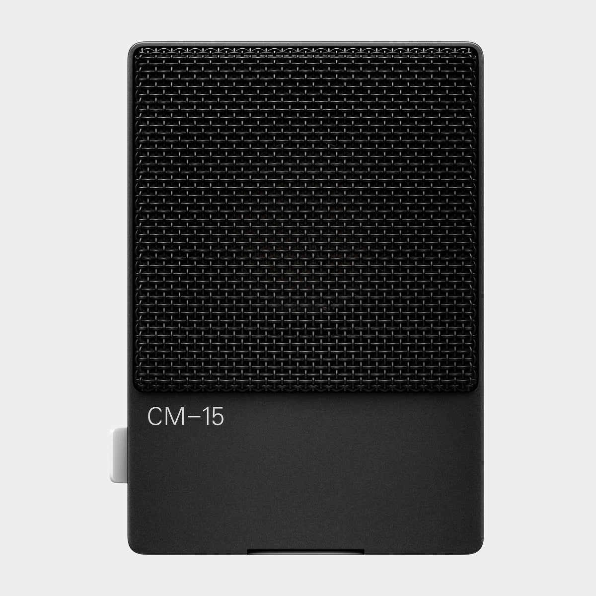 Teenage Engineering CM-15 Condenser Microphone (Black), product view on a light-grey background