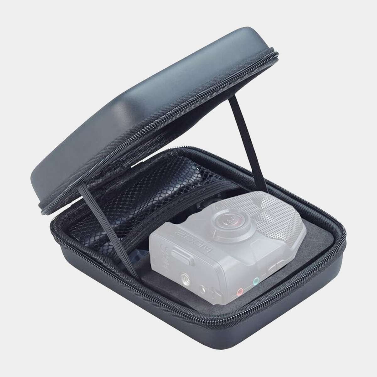 Zoom APQ-2n Soft Case — case shown with translucent recorder for fit illustration; recorder not included