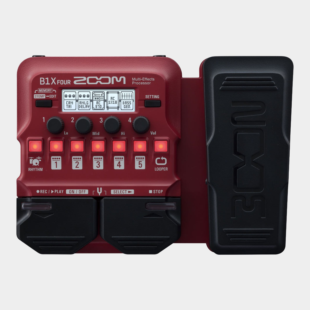 Zoom B1X FOUR Bass Multi-Effects Pedal, product view